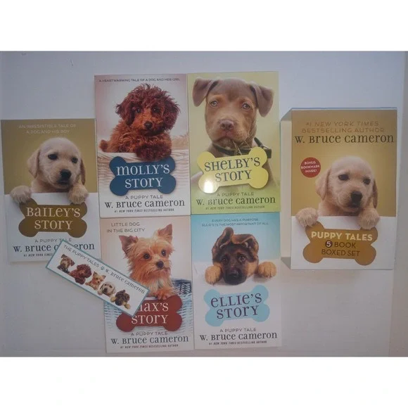 Puppy Tales W Bruce Cameron 5 Book Box Set Ellie Bailey Shelby Molly Max Story‎ - Picture 3 of 8